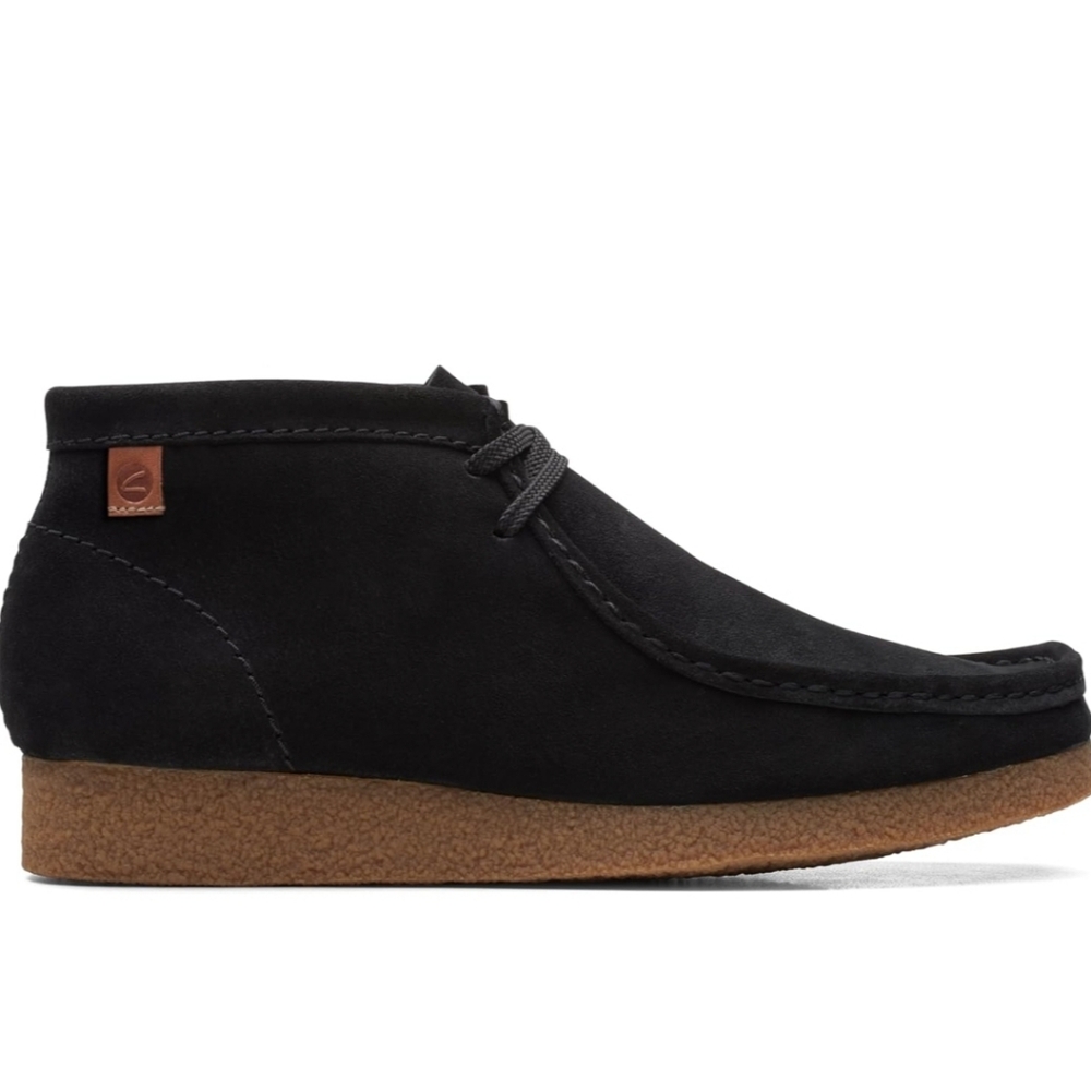Men's Black Suede Shoes - Picture 2 of 7